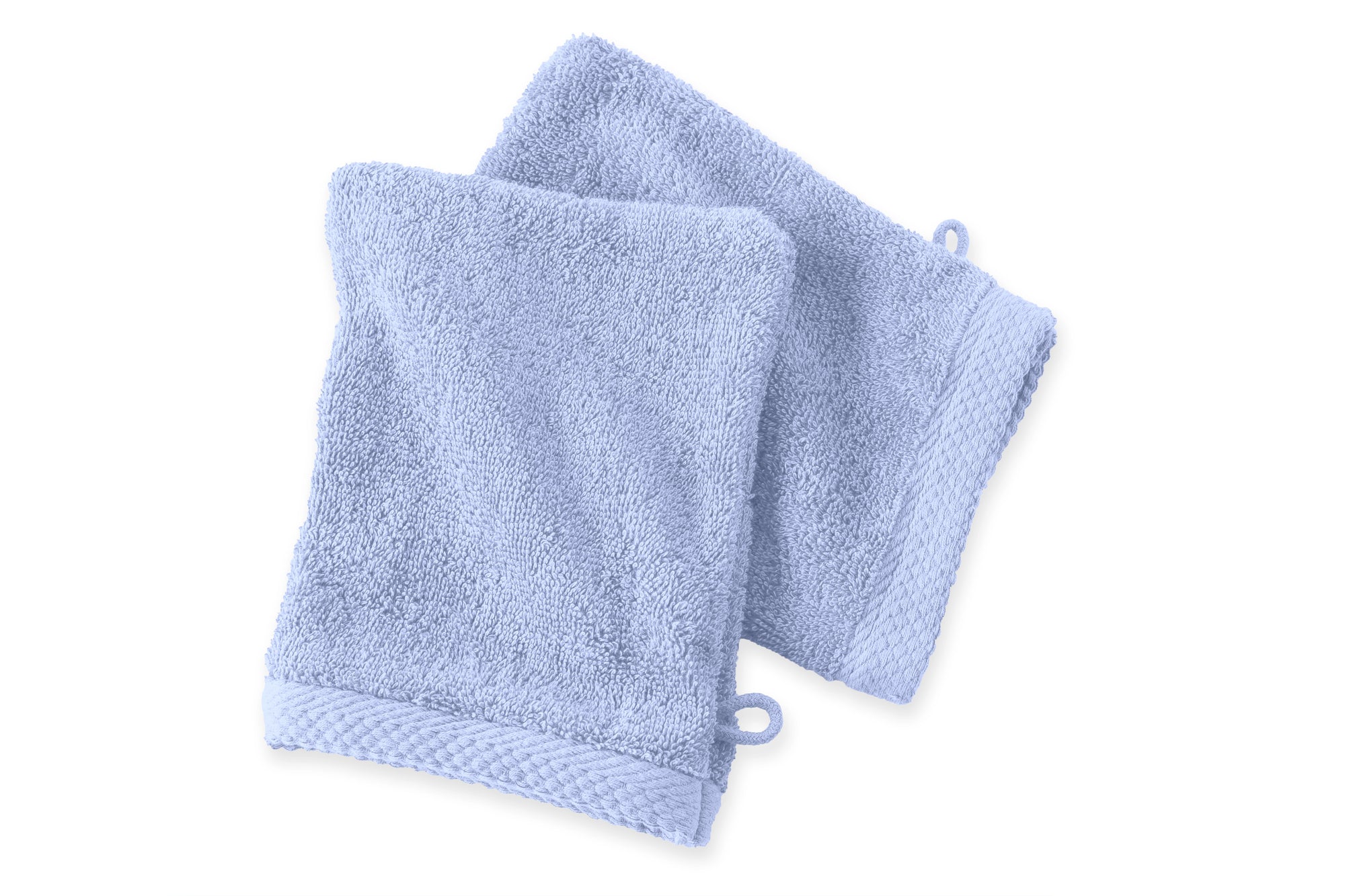 Set de 2 Gants de Toilette 16x21 - Bleu-ciel