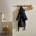 Peignoir enfant à capuche - Gris Anthracite