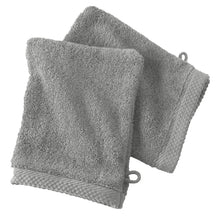 Set de 2 Gants de Toilette 16x21 - Argent