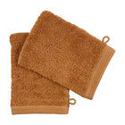 Set de 2 Gants de Toilette 16x21 - Camel