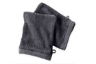 Set de 2 Gants de Toilette 16x21 - Gris-anthracite
