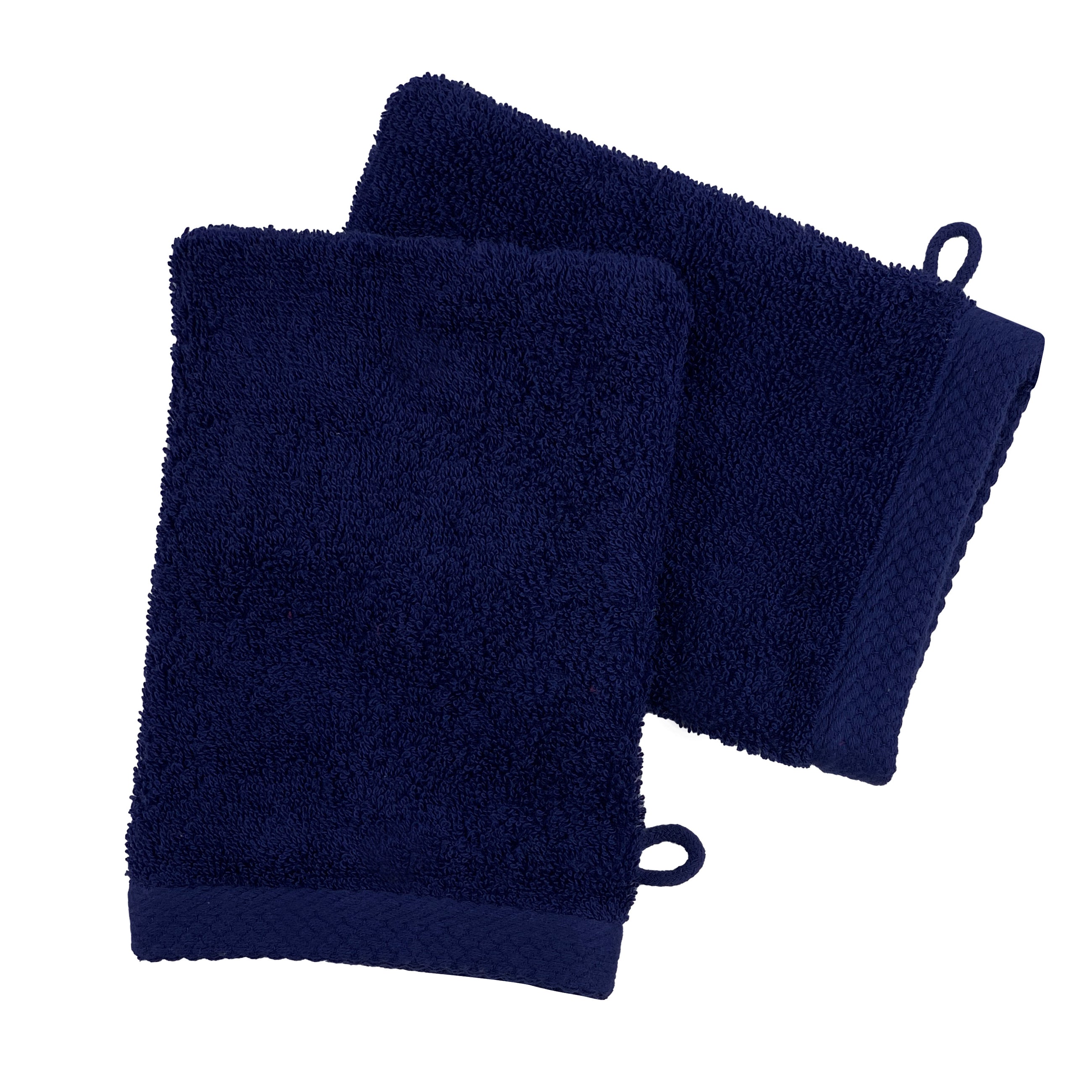 Set de 2 Gants de Toilette 16x21 - Navy