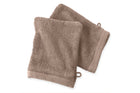 Set de 2 Gants de Toilette 16x21 - Taupe
