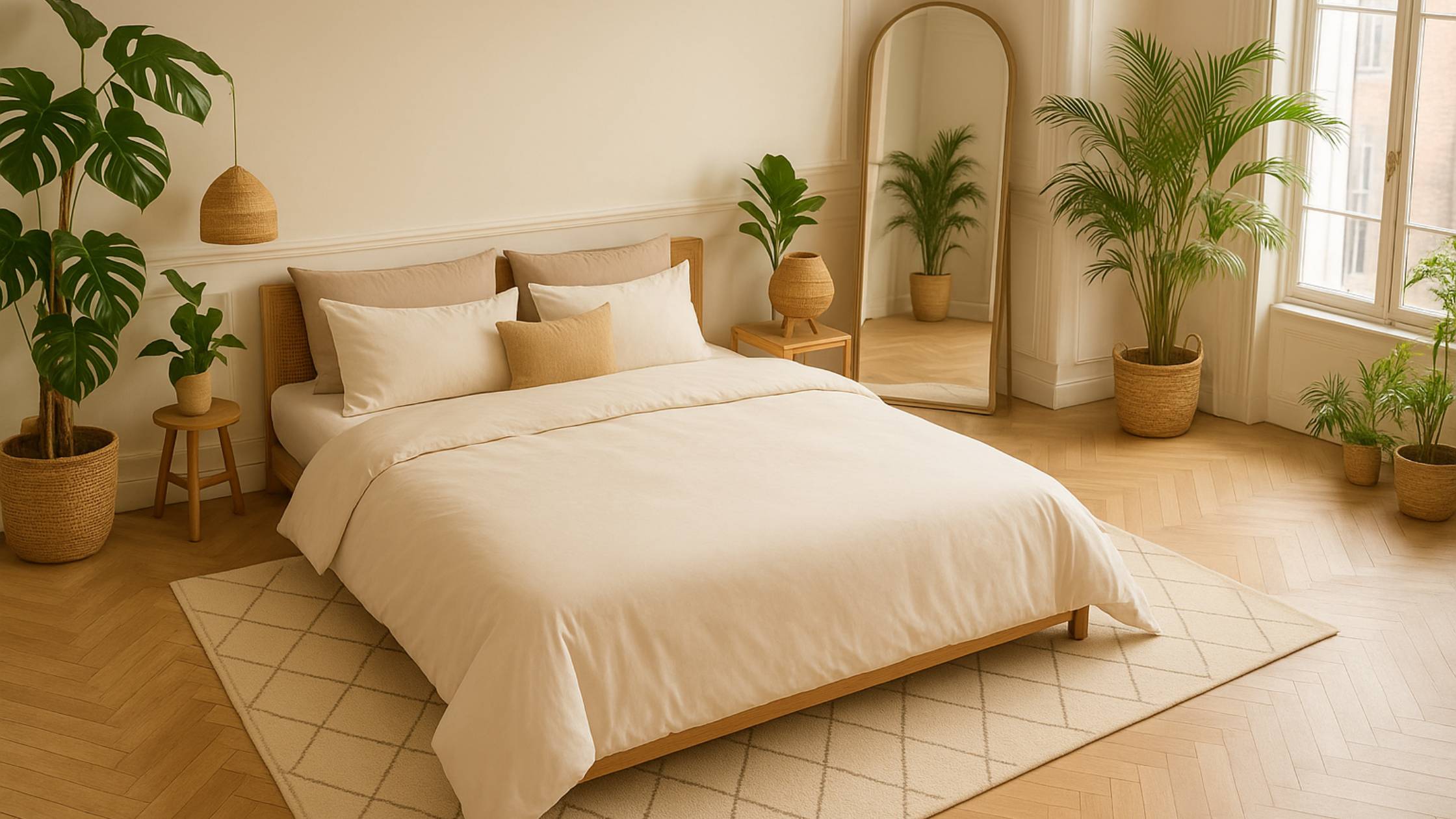 housse de couette percale de coton grande taille pour lit double