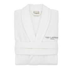 Peignoir blanc col châle Ted Lapidus