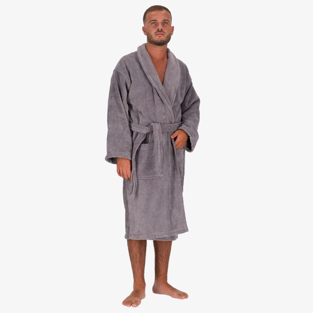 Accappatoio adulto cotone velluto