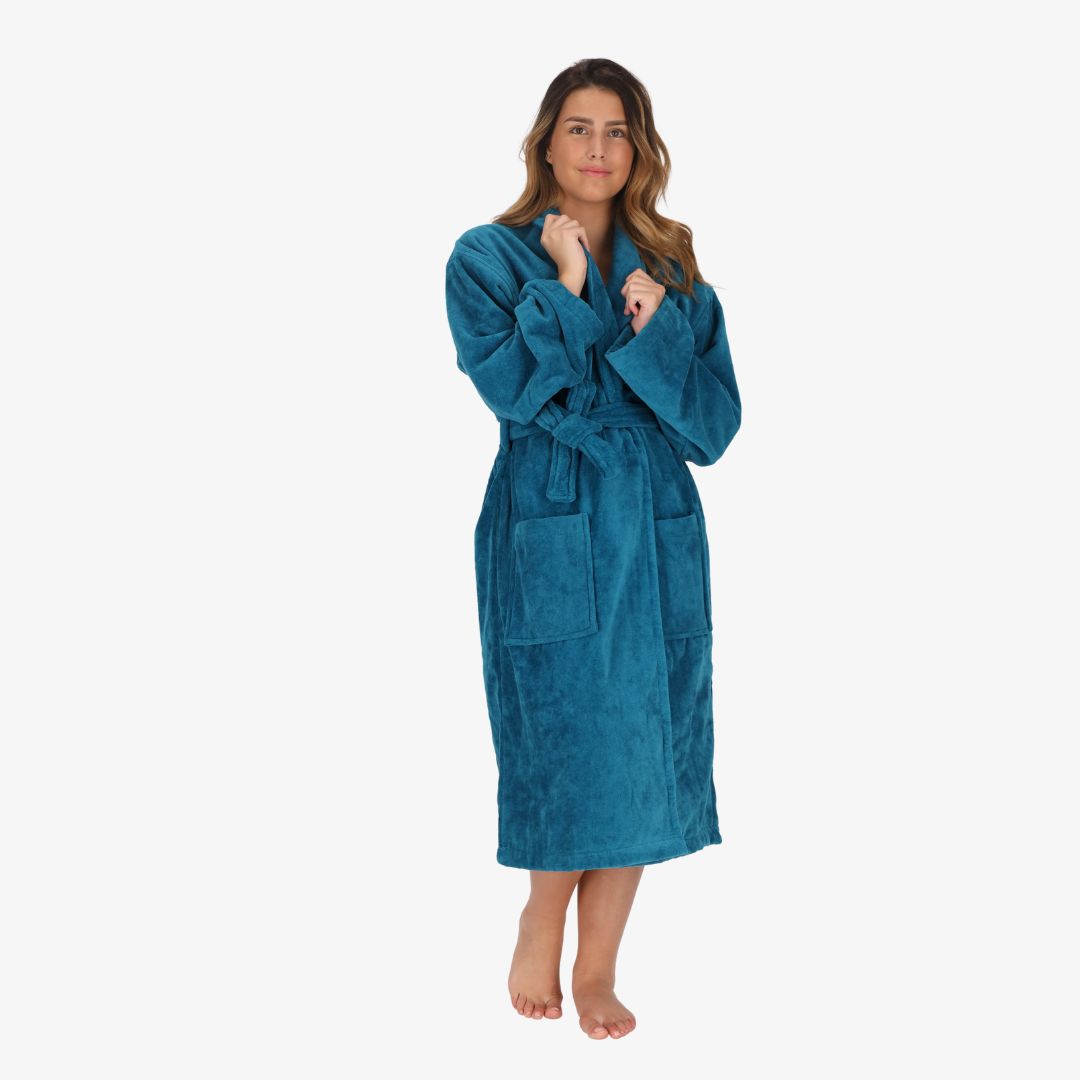 Accappatoio adulto cotone velluto