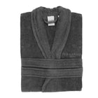 Peignoir gris anthracite col châle Ted Lapidus